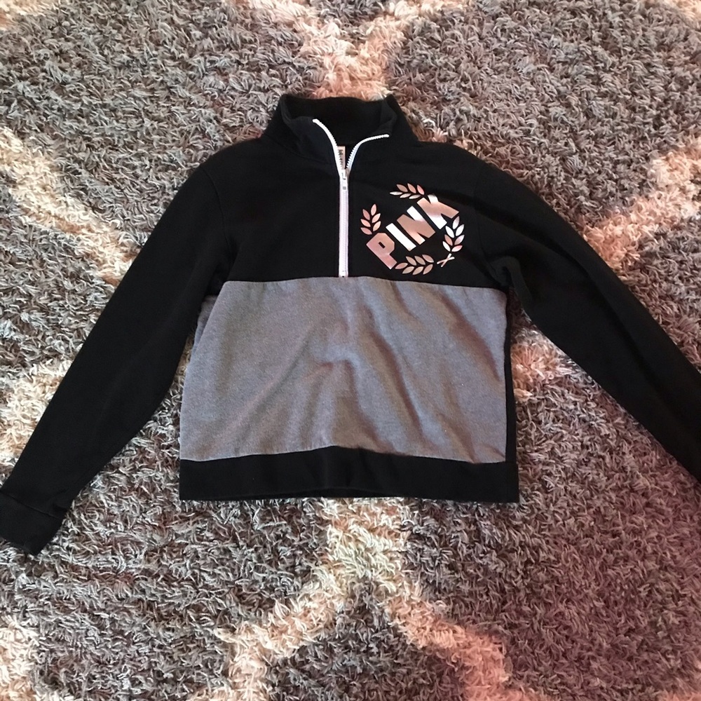 VS Pink quarter zip long sleeve